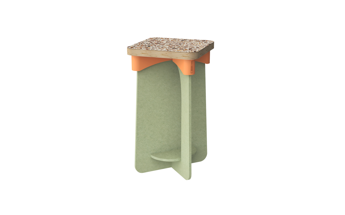 WASSLAT Stool -Terra Green