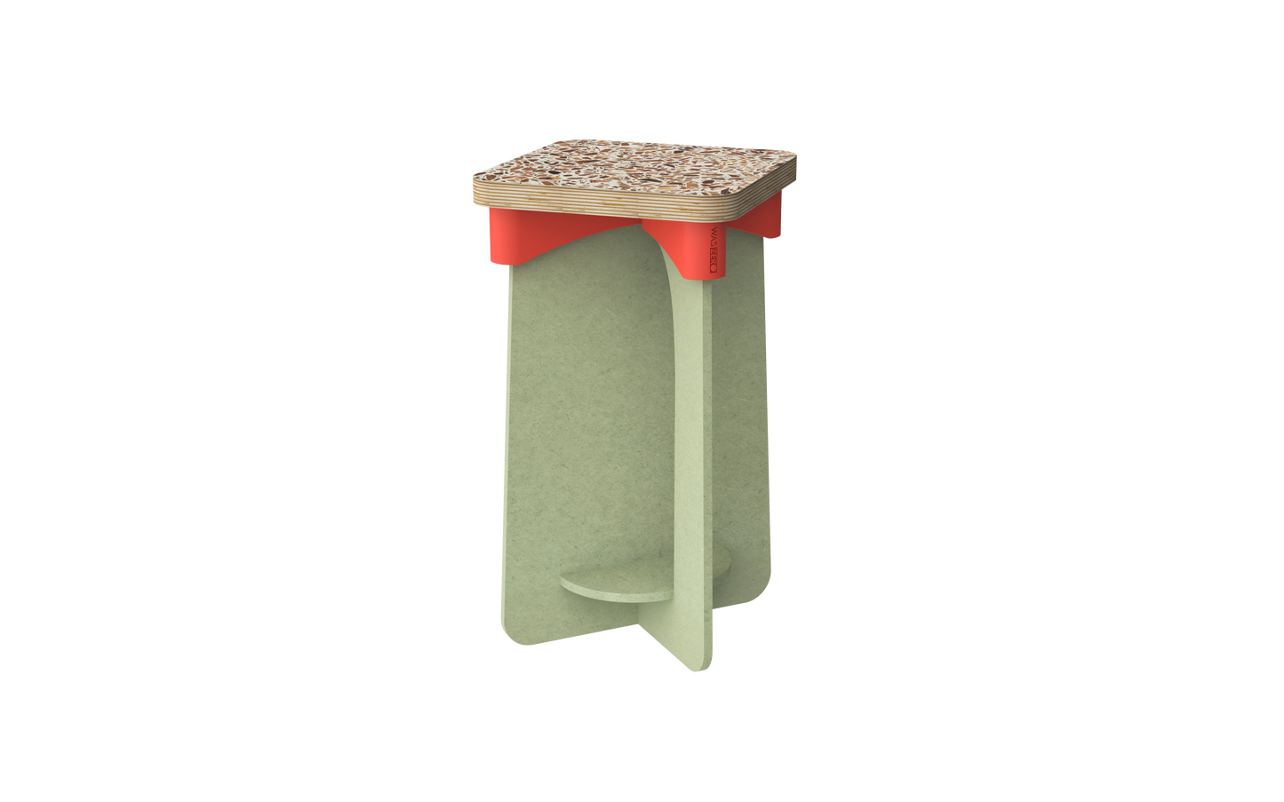 WASSLAT Stool -Terra Green